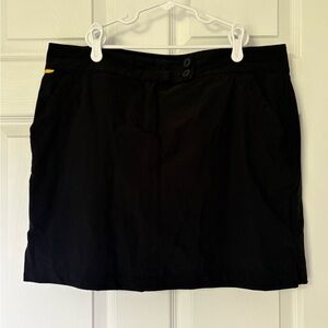 Lole Black Skort / skirt with shorts size 10